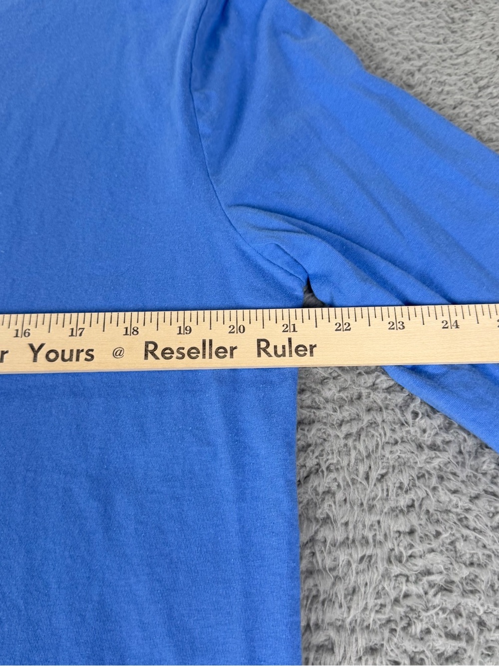 Polo Ralph Lauren Shirt Mens M Blue Classic Fit Polo Bear Graphic Long Sleeve - Picture 6 of 9